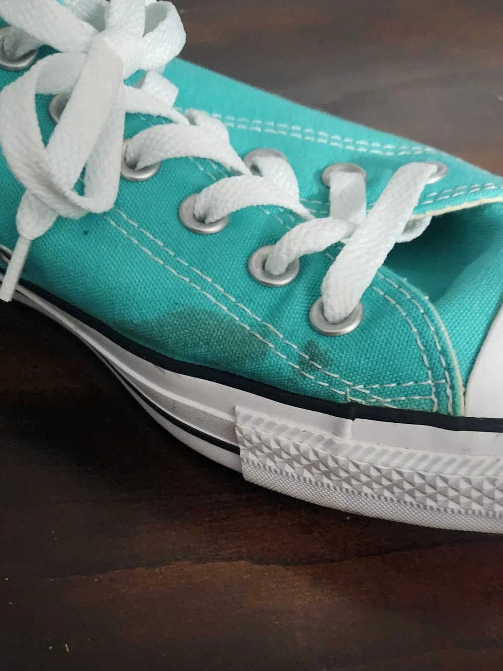 Mens Converse Classic Low-Top Canvas Sneakers in Teal Size 13